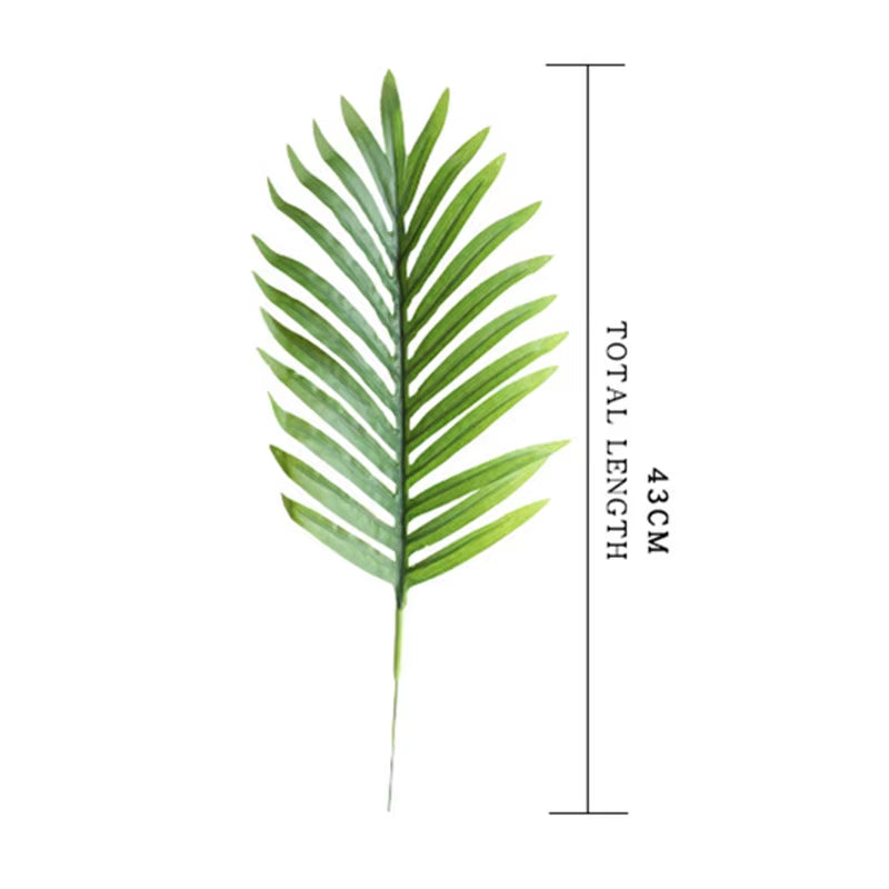 Artificial Palm Leaves Flower Arrangement Accessories DIY Wedding Plants Wall Green Fake Plants Table Ornaments Decoration