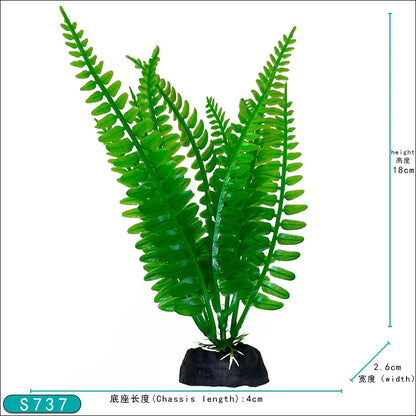 Artificial Aquarium Decor Plants Plastic Aquatic Plants Underwater Plants Aquarium Accessories Decoration Piante Acquario