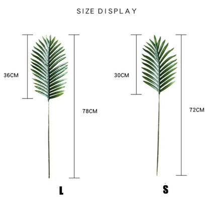 Artificial Palm Leaves Flower Arrangement Accessories DIY Wedding Plants Wall Green Fake Plants Table Ornaments Decoration