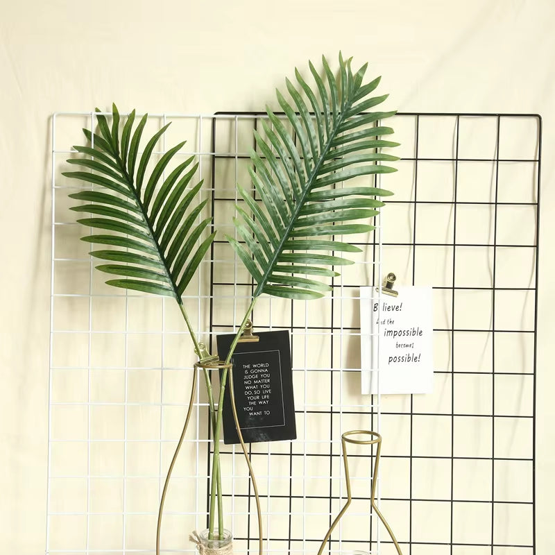 Artificial Palm Leaves Flower Arrangement Accessories DIY Wedding Plants Wall Green Fake Plants Table Ornaments Decoration