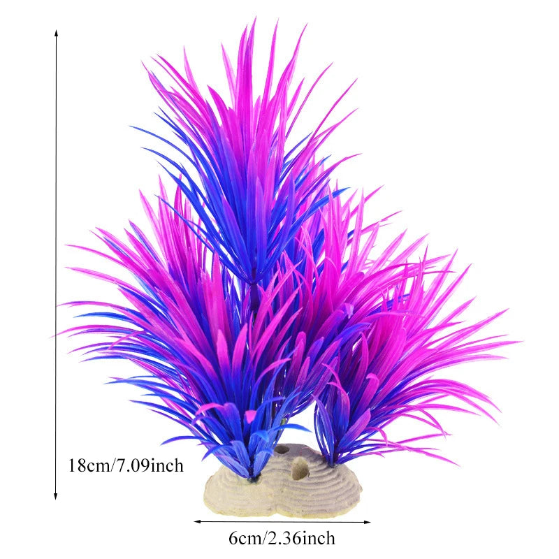 Artificial Aquarium Decor Plants Plastic Aquatic Plants Underwater Plants Aquarium Accessories Decoration Piante Acquario