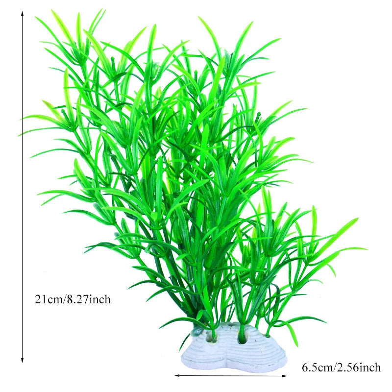 Artificial Aquarium Decor Plants Plastic Aquatic Plants Underwater Plants Aquarium Accessories Decoration Piante Acquario
