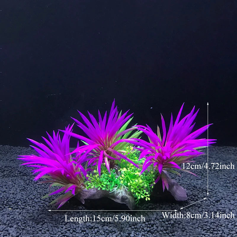 Artificial Aquarium Decor Plants Plastic Aquatic Plants Underwater Plants Aquarium Accessories Decoration Piante Acquario