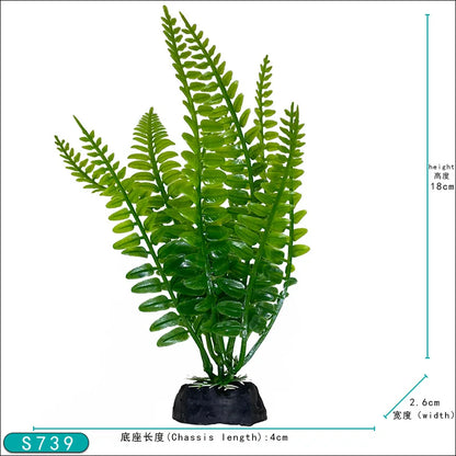 Artificial Aquarium Decor Plants Plastic Aquatic Plants Underwater Plants Aquarium Accessories Decoration Piante Acquario