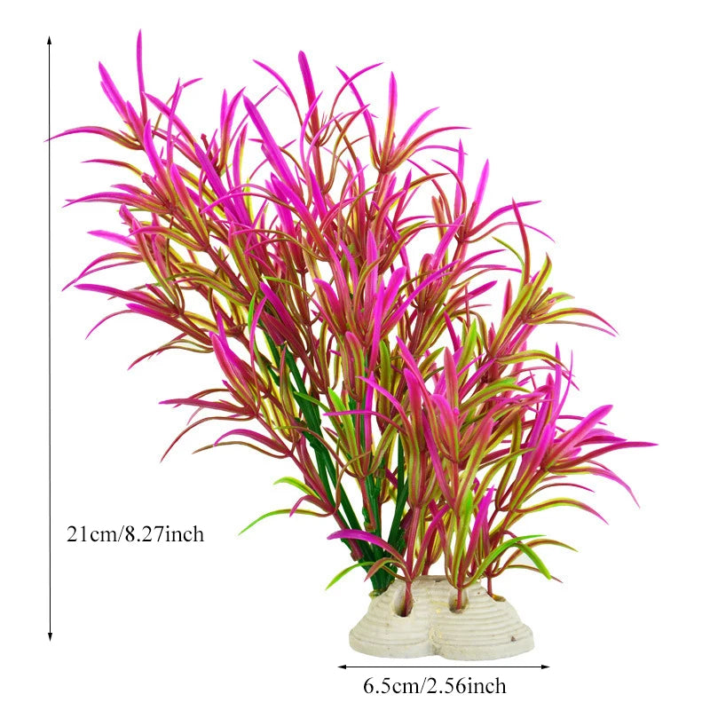 Artificial Aquarium Decor Plants Plastic Aquatic Plants Underwater Plants Aquarium Accessories Decoration Piante Acquario