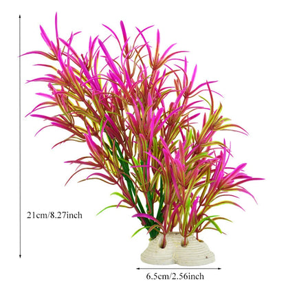 Artificial Aquarium Decor Plants Plastic Aquatic Plants Underwater Plants Aquarium Accessories Decoration Piante Acquario