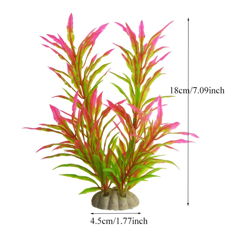 Artificial Aquarium Decor Plants Plastic Aquatic Plants Underwater Plants Aquarium Accessories Decoration Piante Acquario