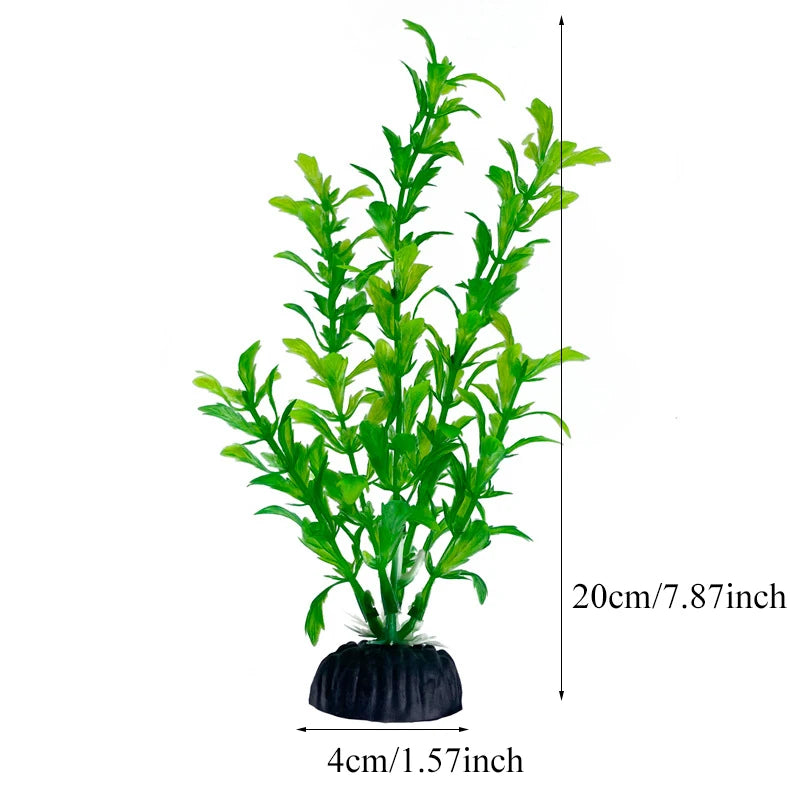 Artificial Aquarium Decor Plants Plastic Aquatic Plants Underwater Plants Aquarium Accessories Decoration Piante Acquario