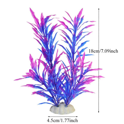 Artificial Aquarium Decor Plants Plastic Aquatic Plants Underwater Plants Aquarium Accessories Decoration Piante Acquario