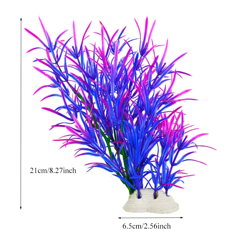 Artificial Aquarium Decor Plants Plastic Aquatic Plants Underwater Plants Aquarium Accessories Decoration Piante Acquario