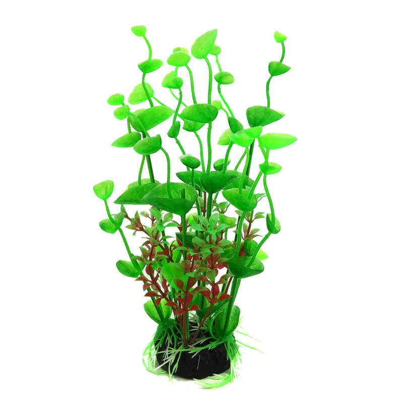 Purple Flower Artificial Fake Plastic Plant Artificial Aquarium Plant Fish Tank Accessories Decoration Ornament Underwater Plant