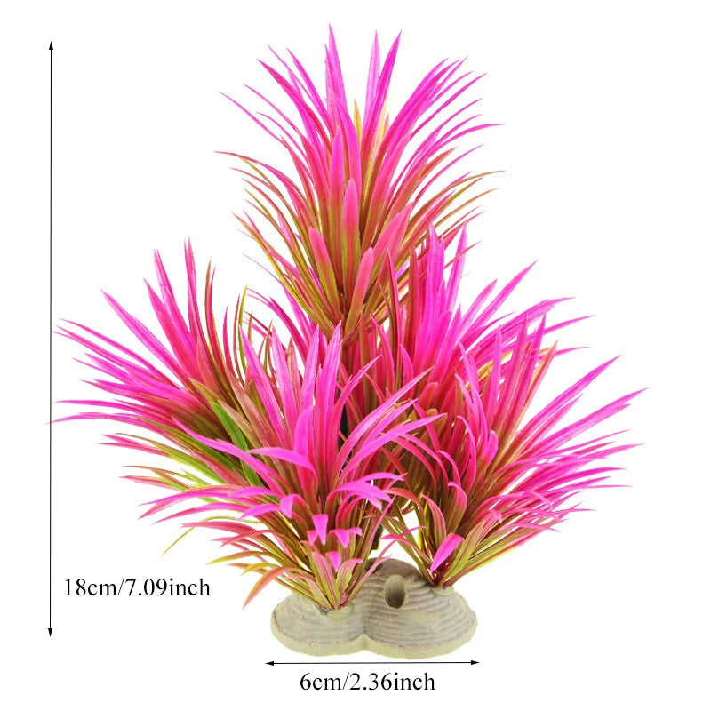 Artificial Aquarium Decor Plants Plastic Aquatic Plants Underwater Plants Aquarium Accessories Decoration Piante Acquario