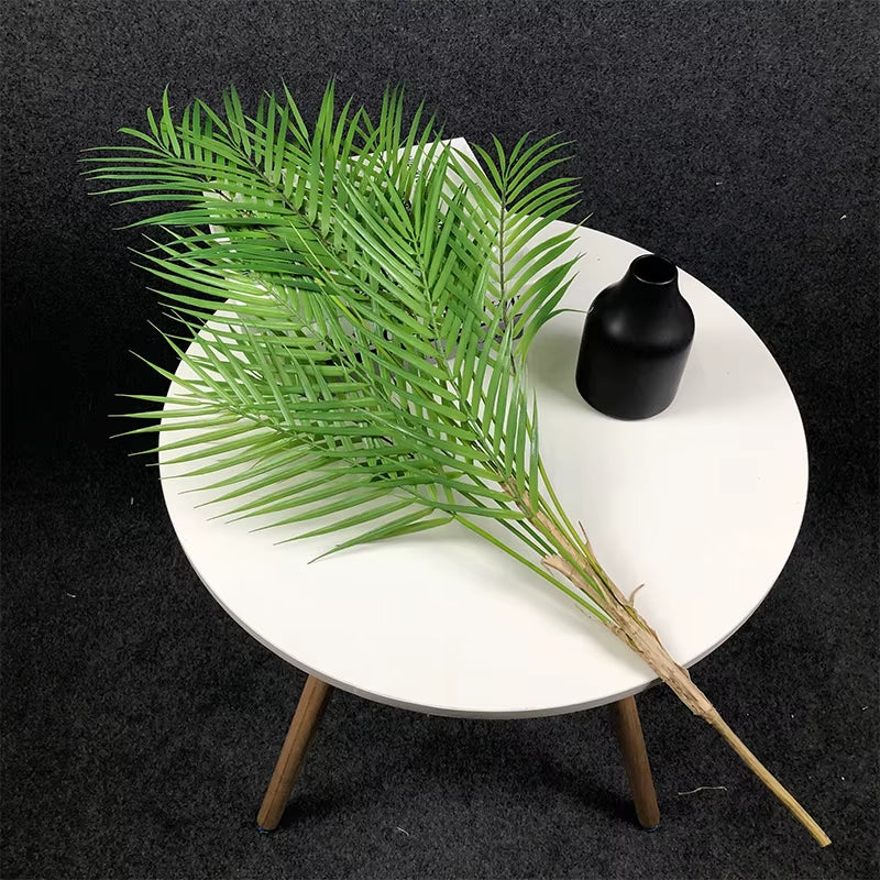 80-98Cm 15 Heads Fake Palm Plants Large Tropical Tree Artificial Palm Leafs Plastic Tall Monstera Branch for Home Garden Decor