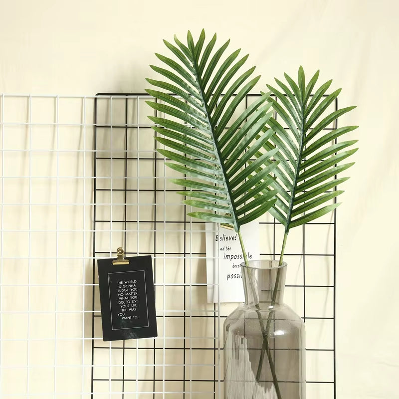 Artificial Palm Leaves Flower Arrangement Accessories DIY Wedding Plants Wall Green Fake Plants Table Ornaments Decoration