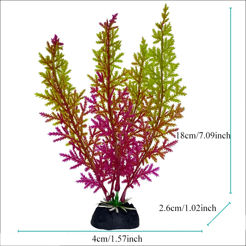 Artificial Aquarium Decor Plants Plastic Aquatic Plants Underwater Plants Aquarium Accessories Decoration Piante Acquario