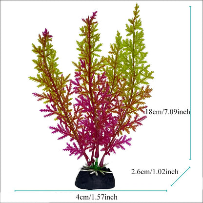 Artificial Aquarium Decor Plants Plastic Aquatic Plants Underwater Plants Aquarium Accessories Decoration Piante Acquario